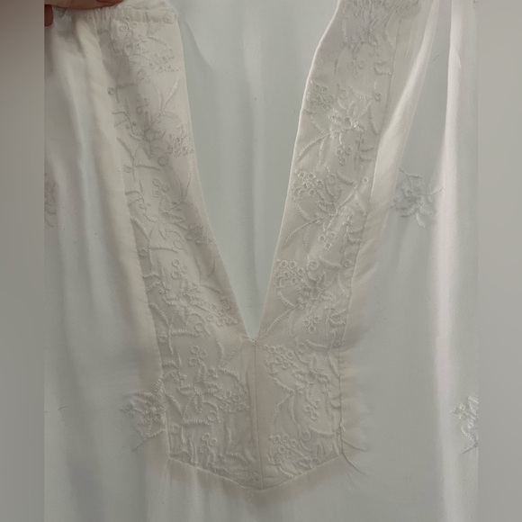 Loft White Embroidered Blouse - Picture 3 of 5